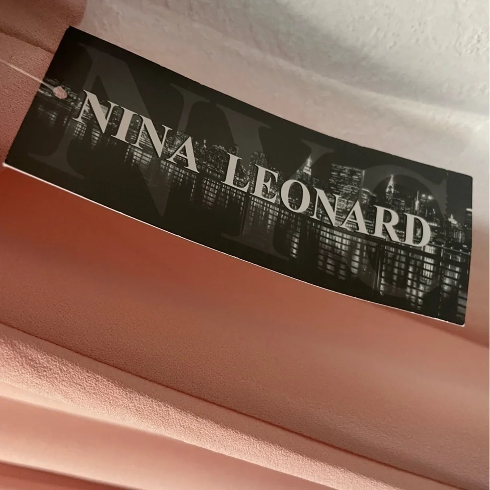 NWT Nina Leonard Blush Midi Dress. Size Medium - Picture 3 of 7